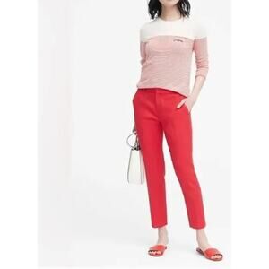 Banana Republic Avery Cropped Scallop Bottom Dress Pants Trousers